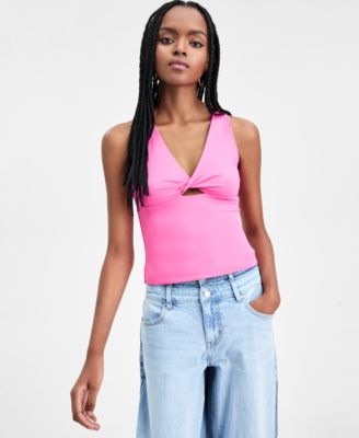 Women's Twist-Front Sleeveless Top, Macy's Exclusive