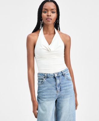 Women's Second Skin Halter Bodysuit, Macy's Exclusive