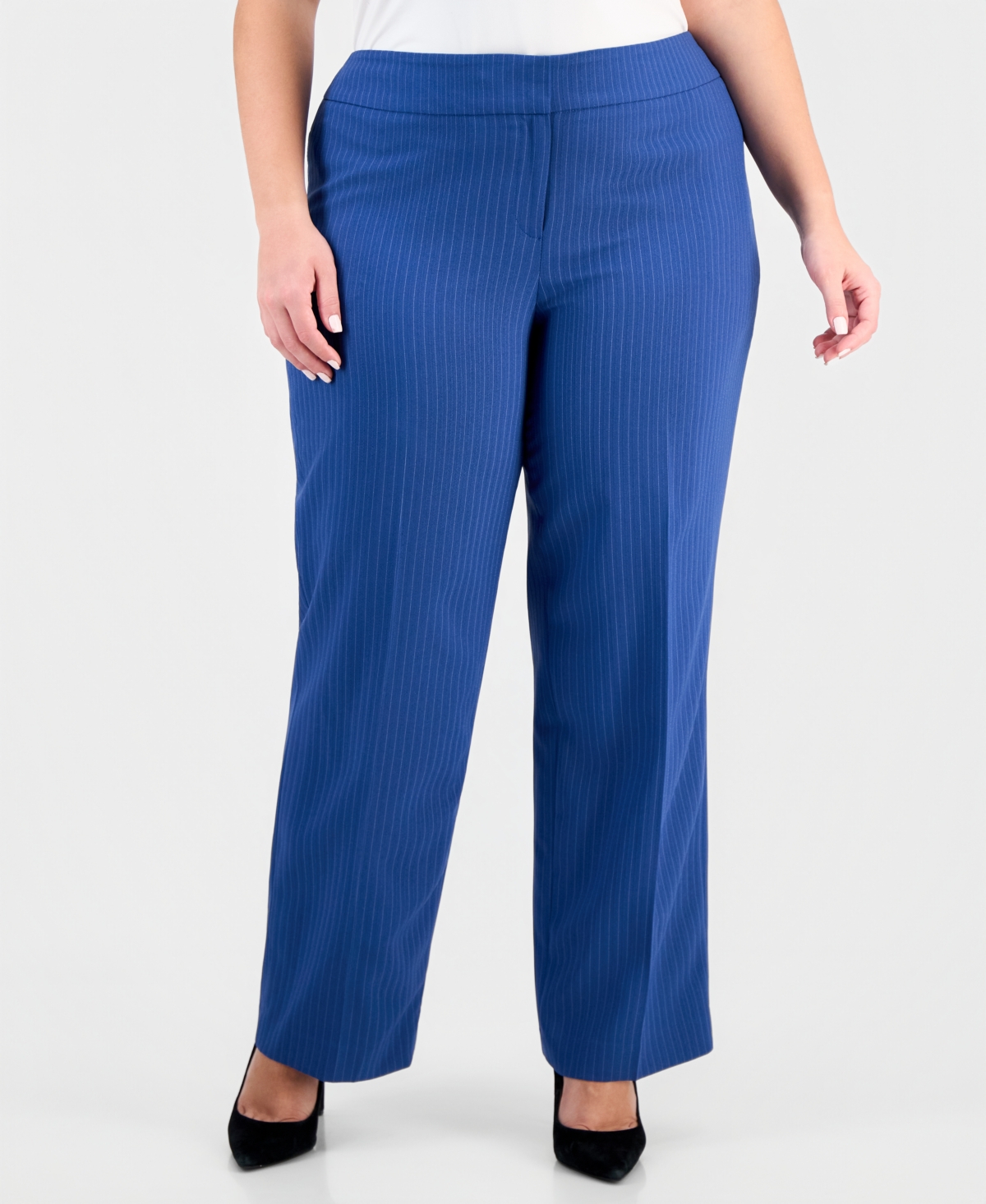 Le Suit Plus Shawl-Collar Jacket & Mid-Rise Wide-Leg Pants