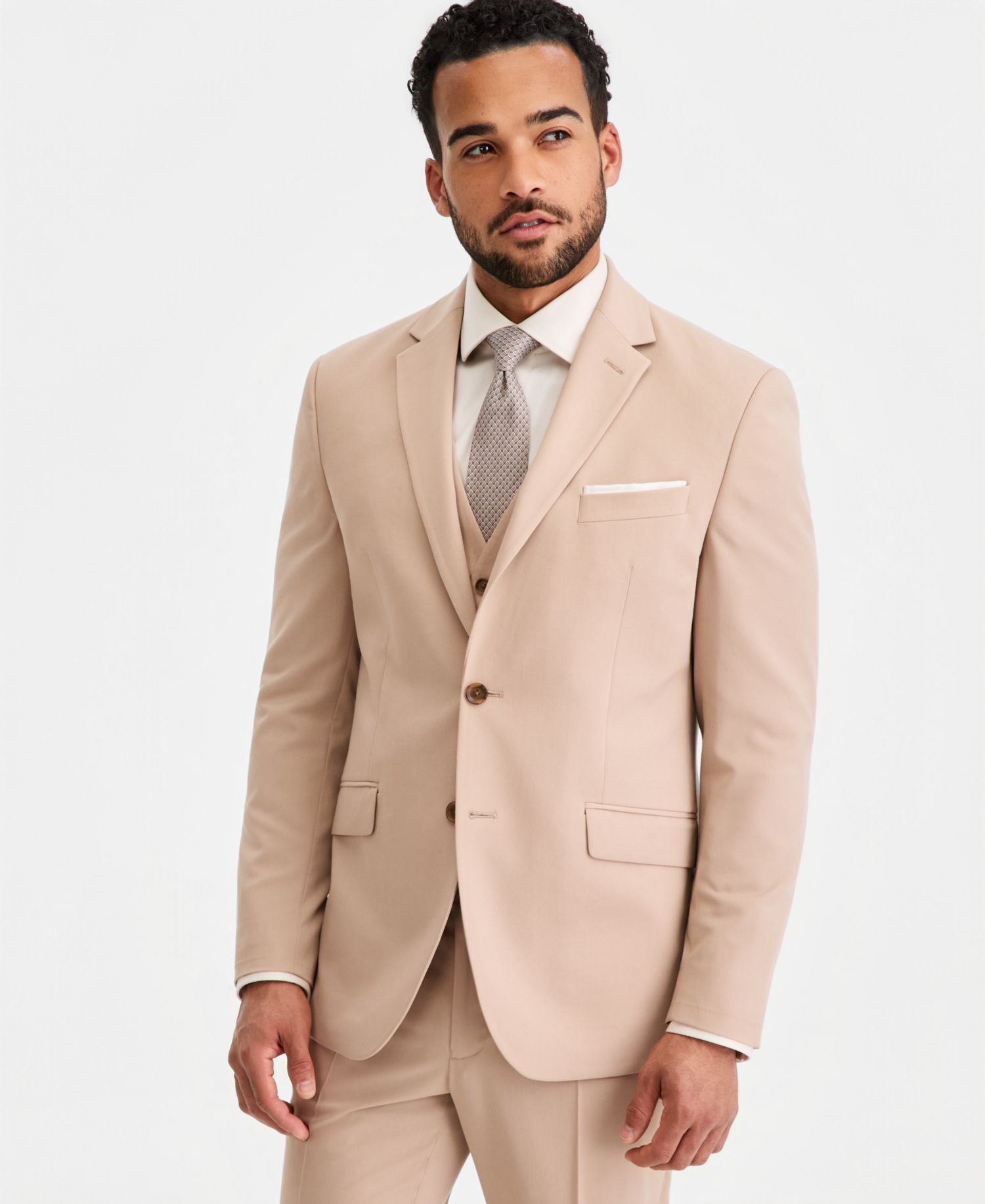 Men's Slim-Fit Spring 3-Piece Suit