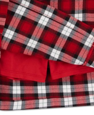 Girls' Plaid Print Wrap Skort