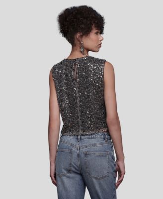 Embellished Sleeveless Top