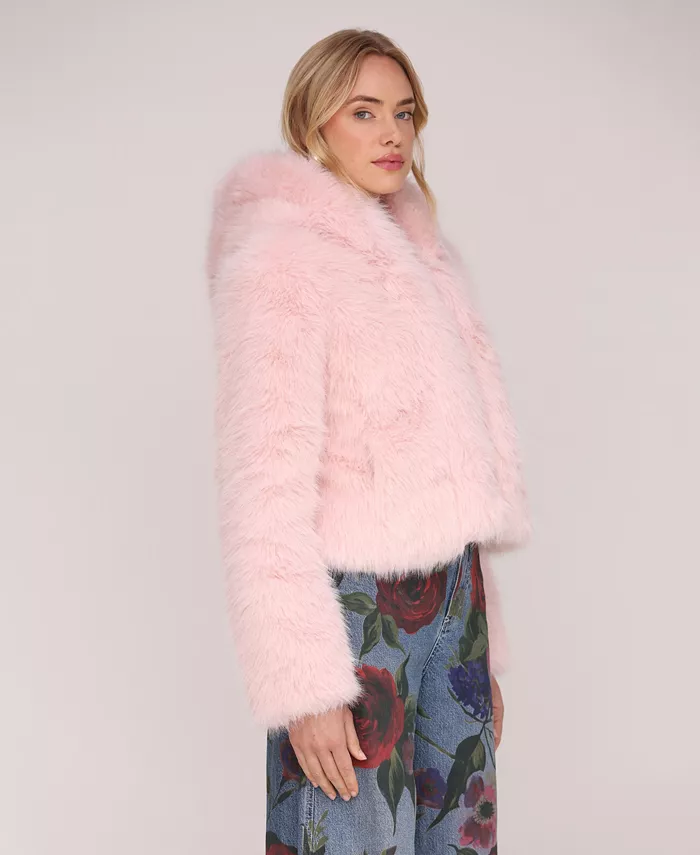 Women's Faux Fur Long Sleeve Jacket - thumbnail 6
