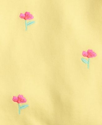 Girls' Toddler 2T-5T Floral Embroidered Top, Macy's Exclusive