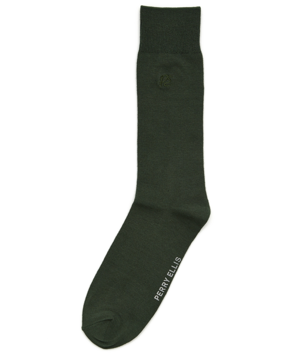 Perry Ellis Portfolio Perry Ellis Men's Socks, Rayon Dress Sock Single Pack In Green