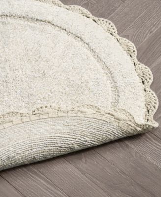 Crochet Cotton Bath Rug, 26" Round