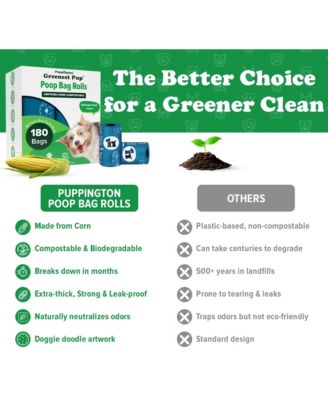 Compostable Dog Poop Bags, 270 Bags, Lagoon Teal