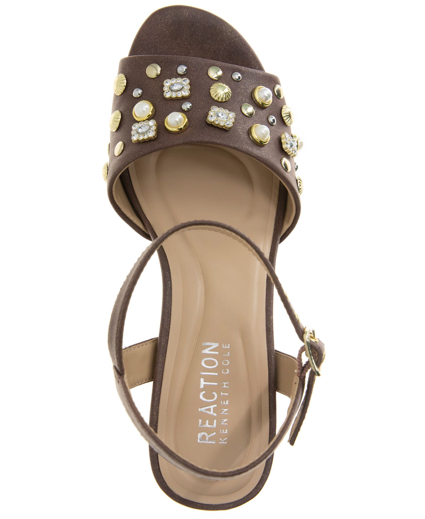 Женские сандалии Kenneth Cole Reaction Remina Charm Platform, цвет: Бронзовый — фото 4