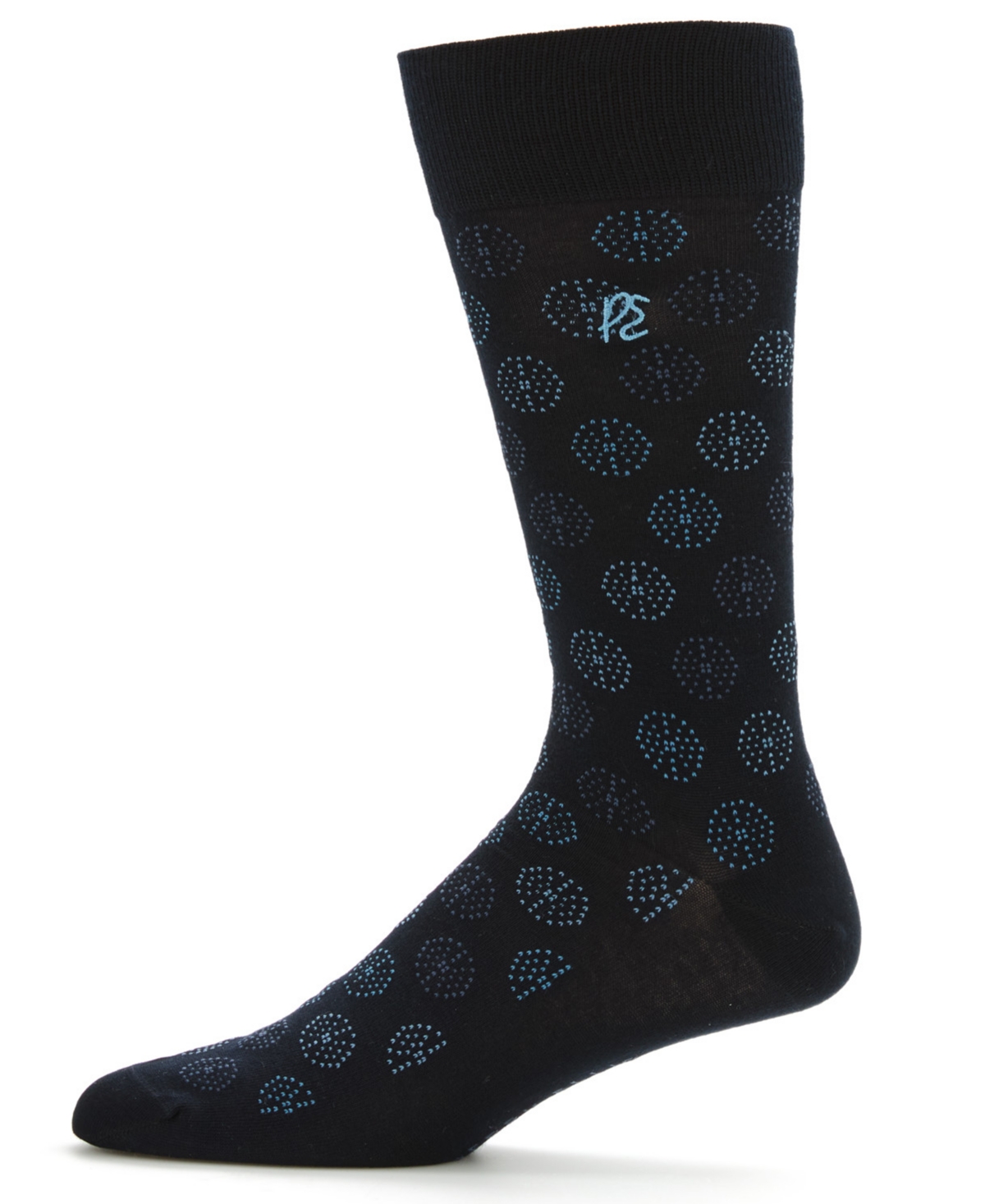 Perry Ellis Portfolio Men's Medallion Socks In Blue