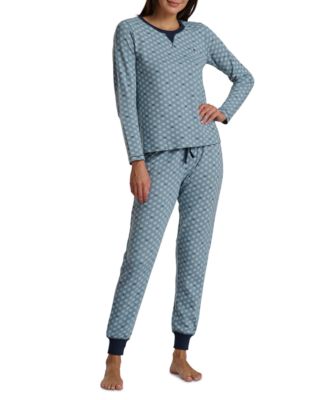 Women's 2-Pc. Packaged Printed Thermal Pajamas Set