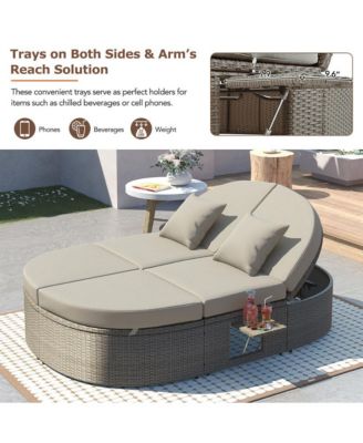 - Gray 2 Person Outdoor Daybed