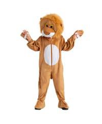 Lion Jumpsuit & Head Mask Mascot Costume - Toddlers Girls & Boys
