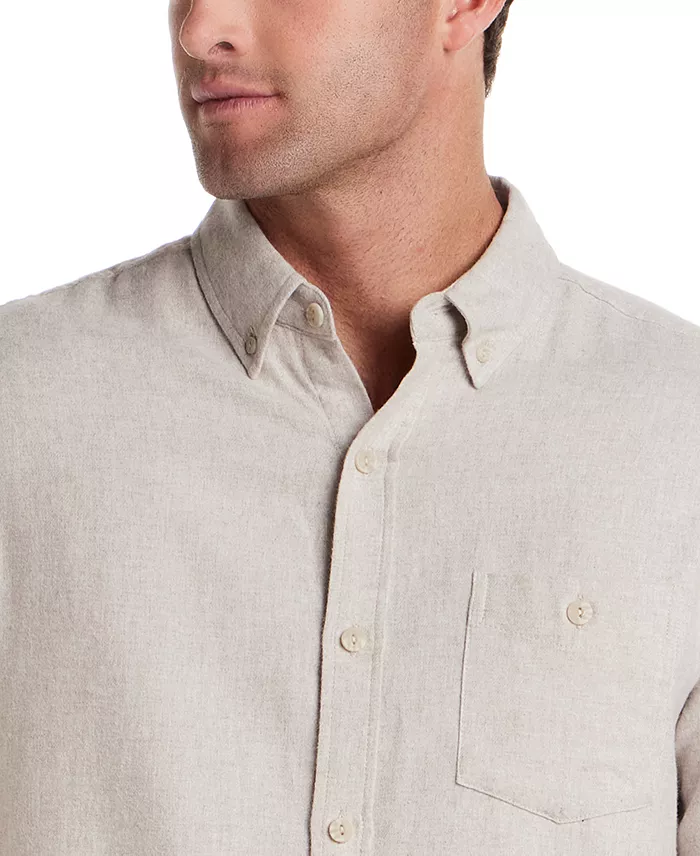 Men's Long Sleeve Button Front Collard Shirt - thumbnail 3