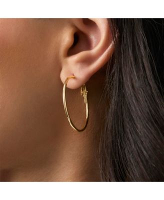 Mixed Metal Hoop Earring Set in Gold & Silver-Tone