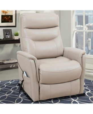 Softy Ivory Power Lift Recliner with Articulating Headrest