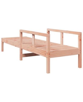 Sun Lounger Natural wood Solid Douglas wood Medium