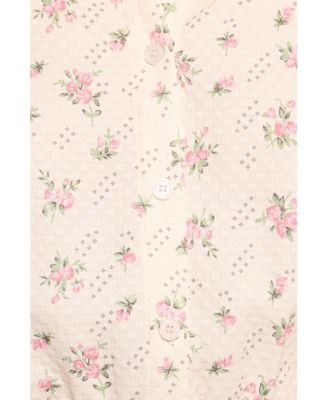 Women's Calypso Romper - Cream Pink Floral