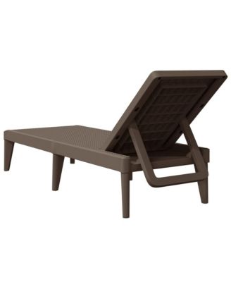 Sun Lounger Brown Polypropylene Standard UV-resistant materials