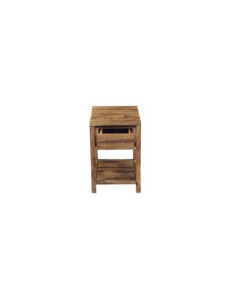 Urban Solid Sheesham Wood End Table, Natural