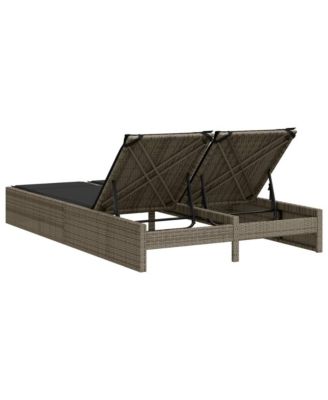 Double Sun Lounger Gray