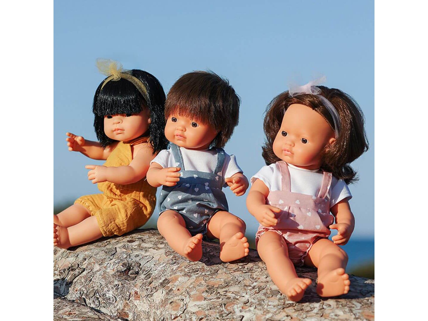 Детская кукла MINILAND Baby Doll Brunette Girl 15'' (Box) - My Friends and Me, цвет: Light Skin — фото 2