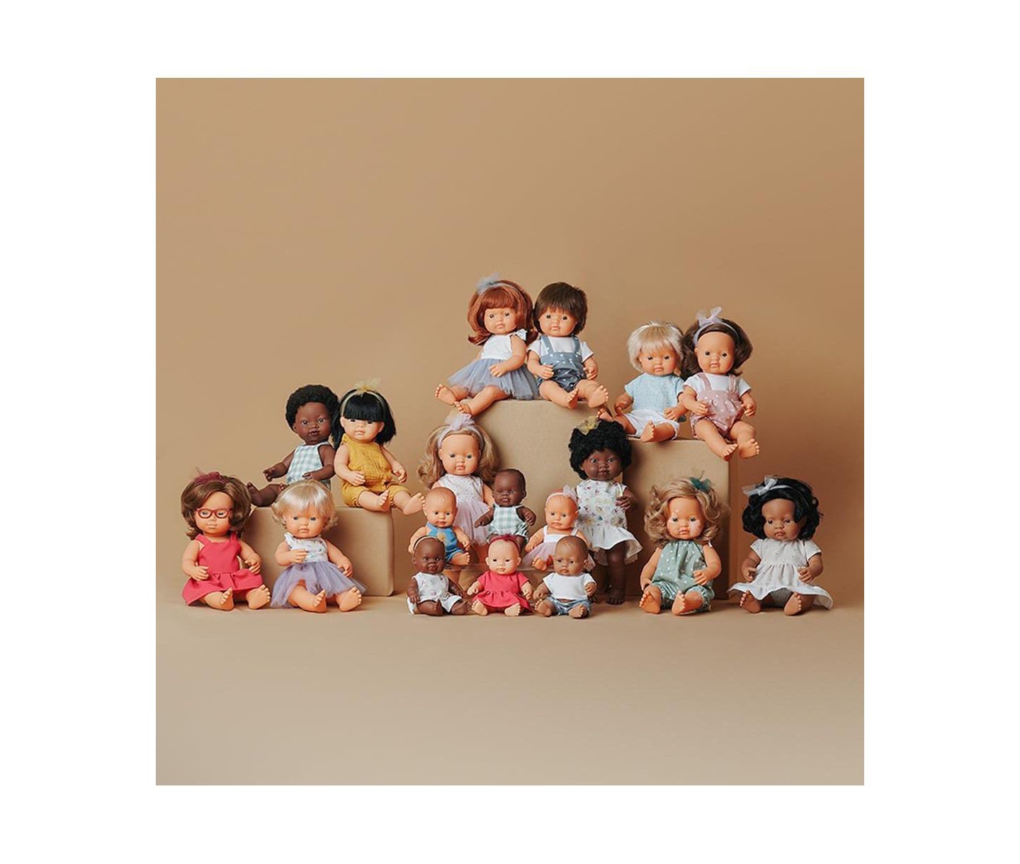 Детская кукла MINILAND My Friends & Me Baby Girl with Red Hair 15" Articulated Anatomically-Correct Baby Doll, Ages 10 Months+, цвет: Light Skin — фото 6