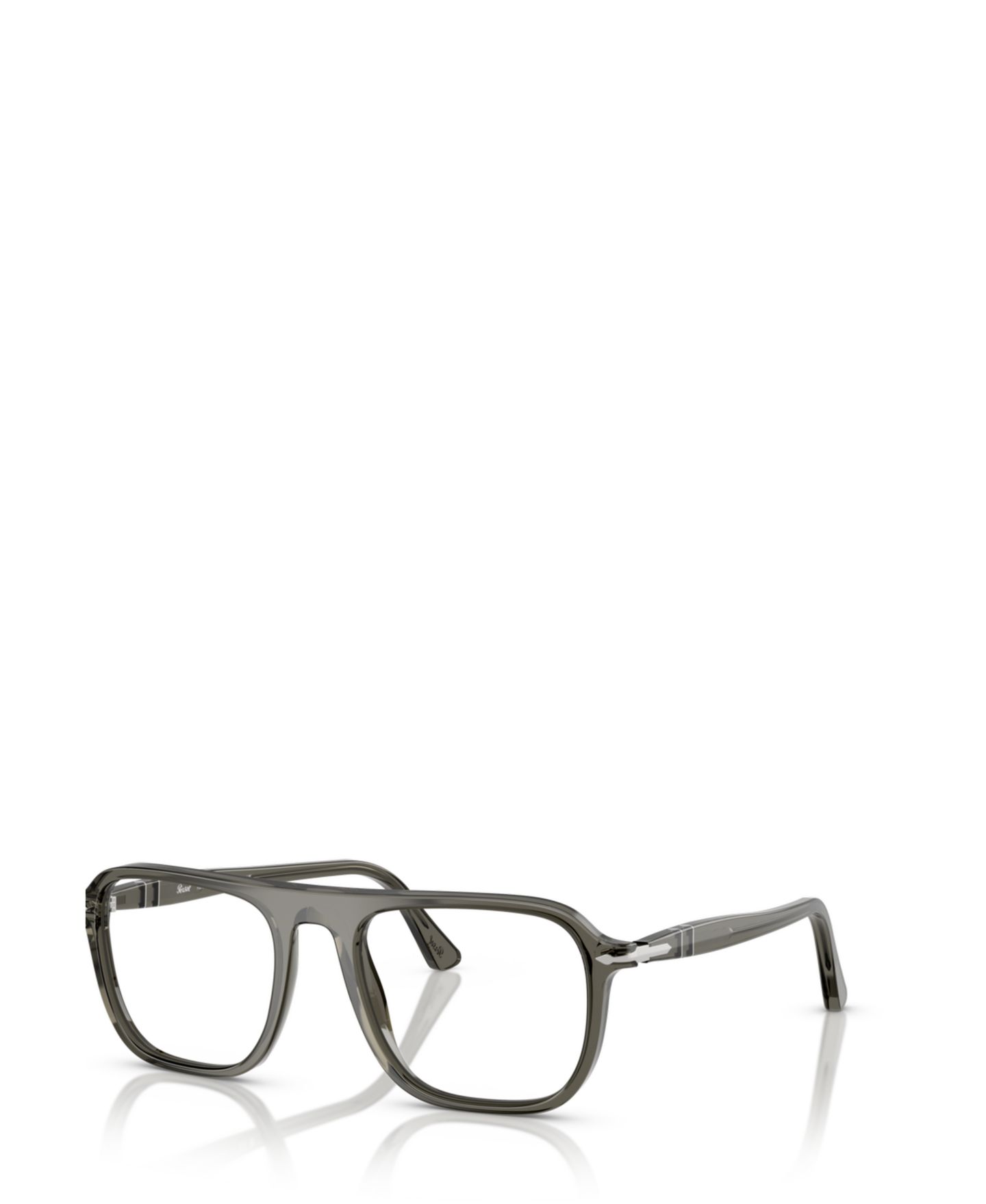 Очки Persol Unisex Square Plastic PO3359V - Jacques Eyeglasses, цвет: Прозрачный синий джинсовый — фото 1