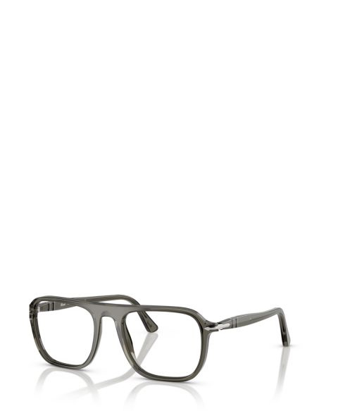 Очки Persol Unisex Square Plastic PO3359V - Jacques Eyeglasses, цвет: Прозрачный синий джинсовый