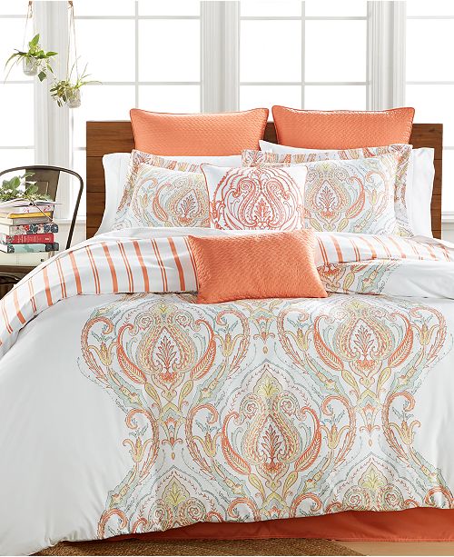Lacourte CLOSEOUT! Jordanna Coral 8-Pc. Comforter Sets, Created for Macy&#39;s & Reviews - Bed in a ...