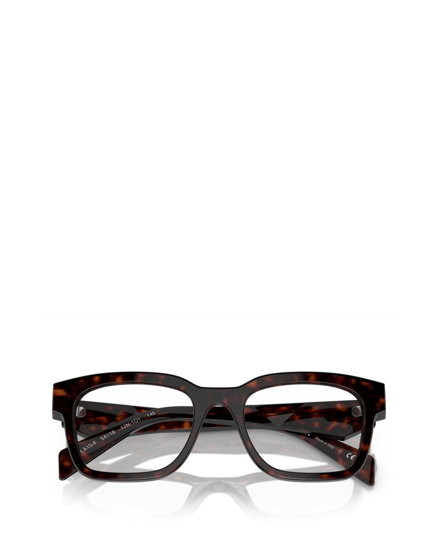 Мужские очки Prada Man Pillow Plastic PR A10VF Eyeglasses, цвет: Гавана красный — фото 4