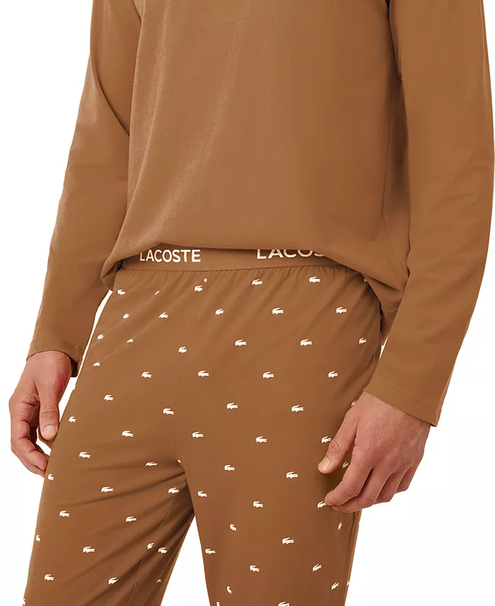 Men's 2-Piece Jersey Top and Pant Pajama Set - thumbnail 2