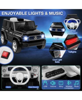 12V Licensed Mercedes-Benz EQG Kids Ride On Car with Remote Control-Black