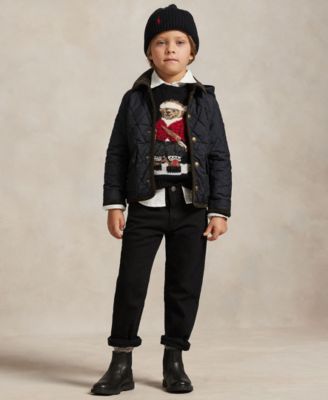 Toddler and Little Boys Hooded Barn Jacket