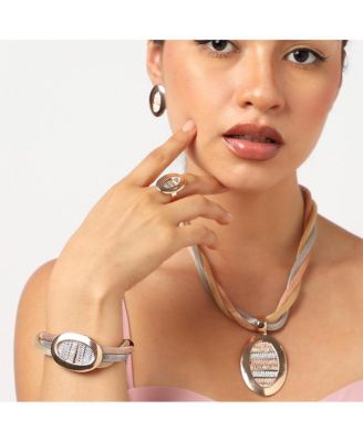 Gold-Plated Stones Jewellery Set