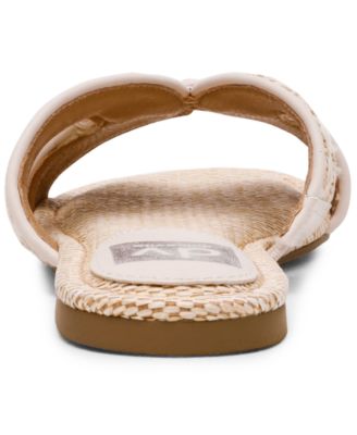 Women's Geeya Raffia Criss Cross Strap Slide Sandals