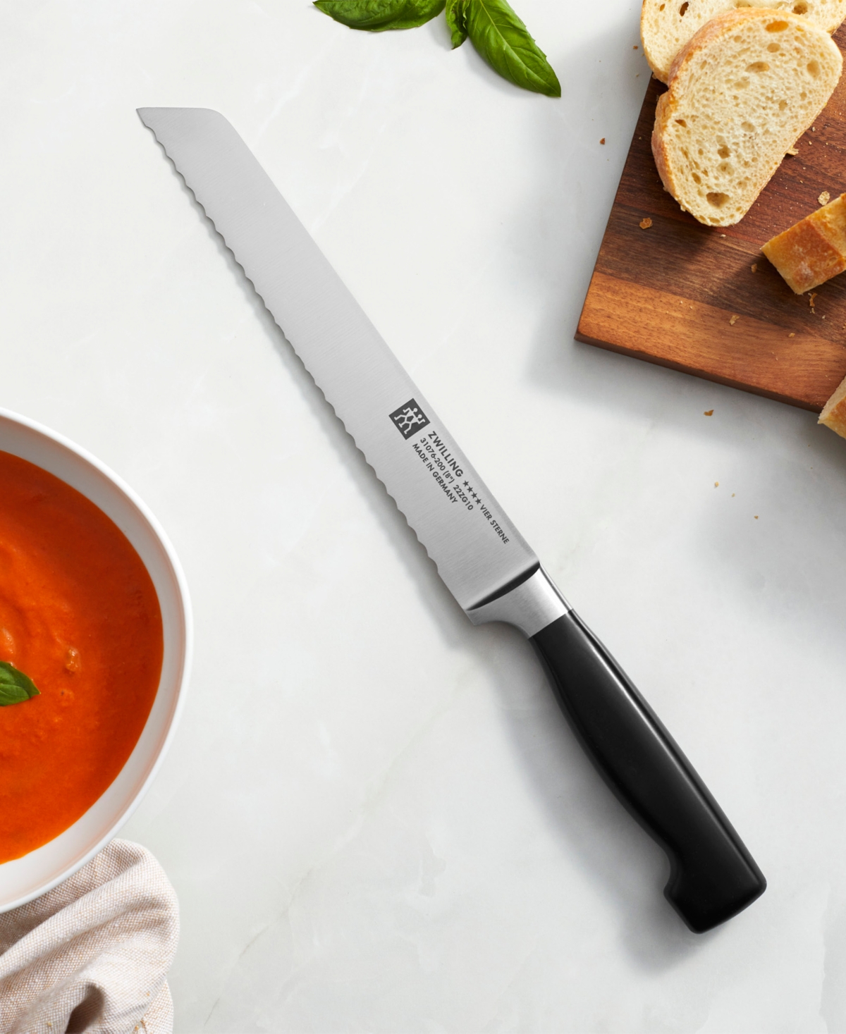 Zwilling Four Star 7-pc Knife Block Set - Ash In Brown