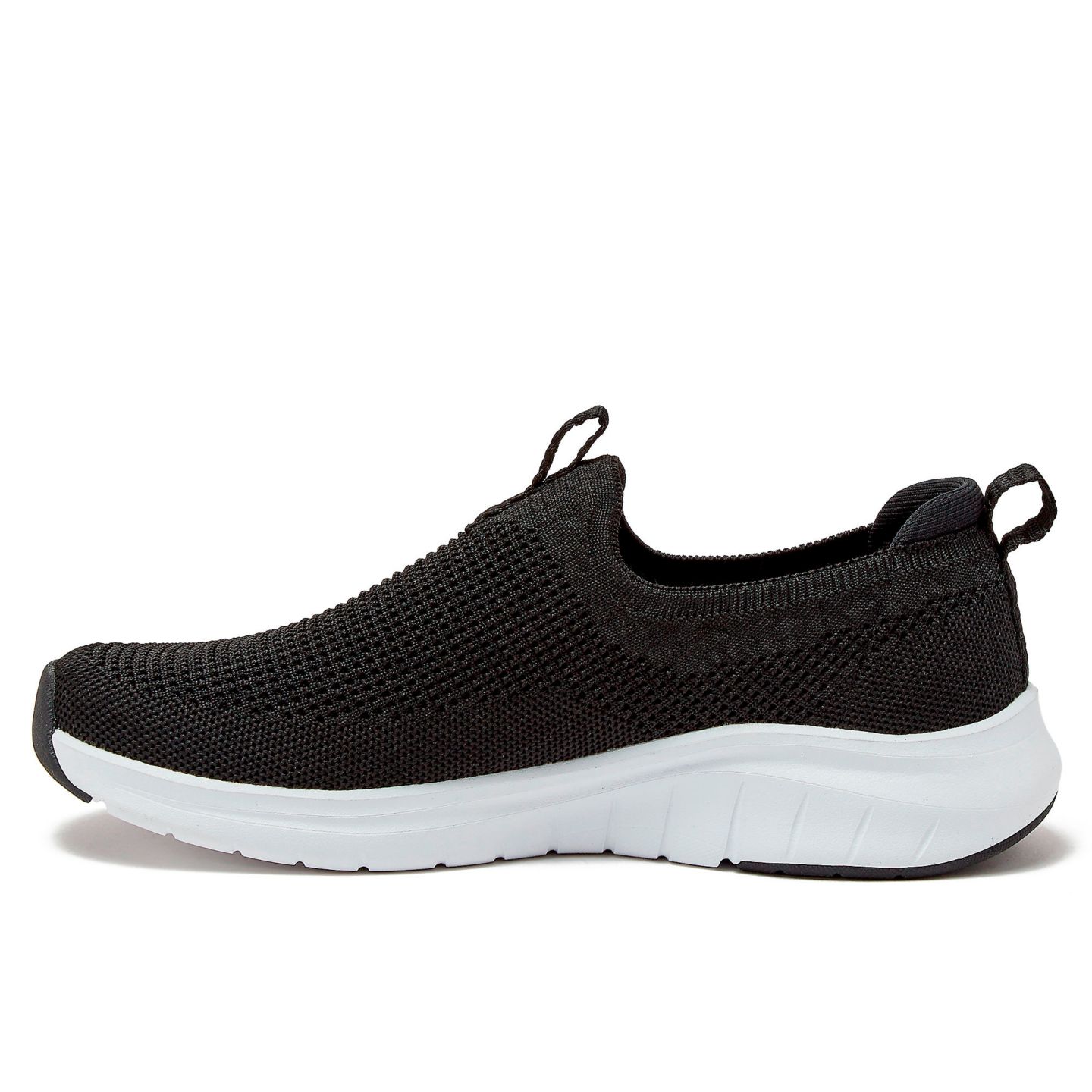 Женские кроссовки Lands' End Casual Knit Slip On, цвет: Чёрный — фото 4