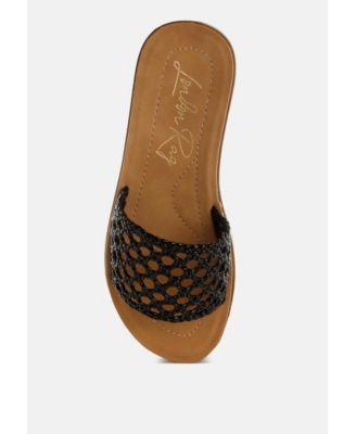 Womens Sayura Woven Slip-On Sandals