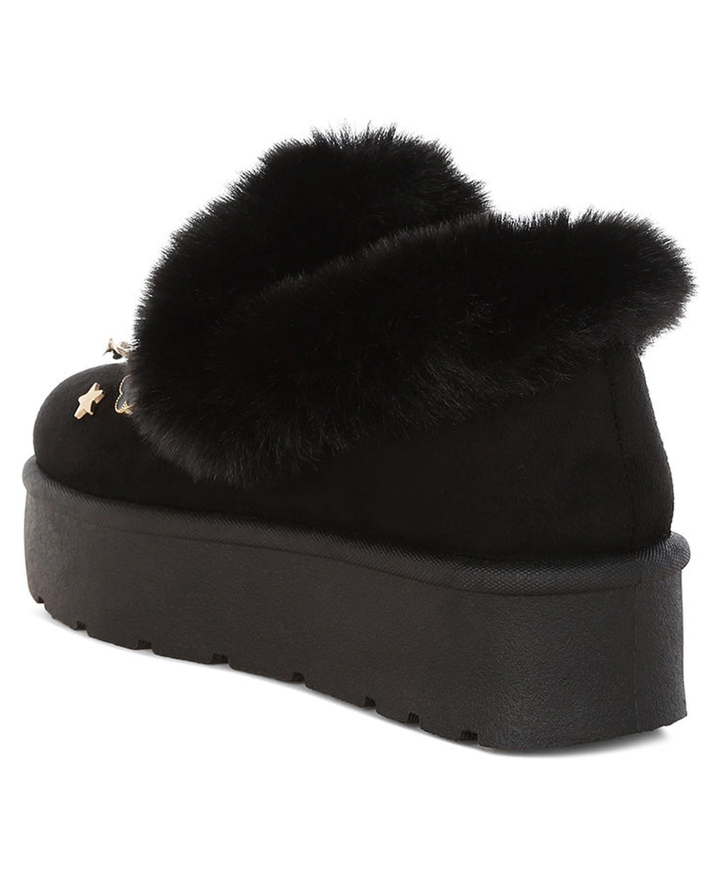 Женские ботинки London Rag Zeta Charm Detail Slip On Snow Boots, цвет: Чёрный — фото 2