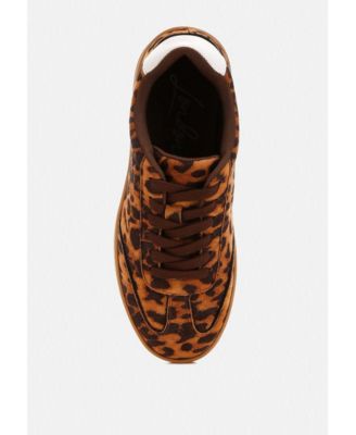 Womens Prowler Leopard Chunky Sneakers