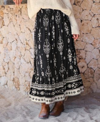 Women's Moonbeam Ornate Maxi Skirt