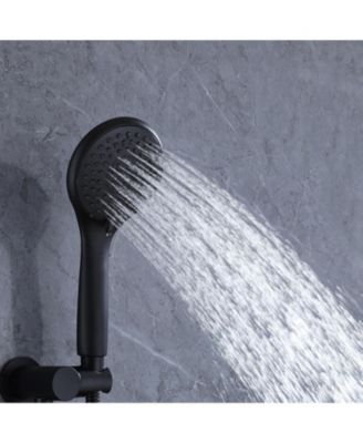 Single-Handle 2-Spray Round High Pressure with Valve Shower Faucet