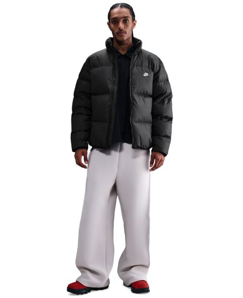 Мужская куртка Nike Sportswear Club Therma-FIT Puffer, цвет: Чёрный / Белый