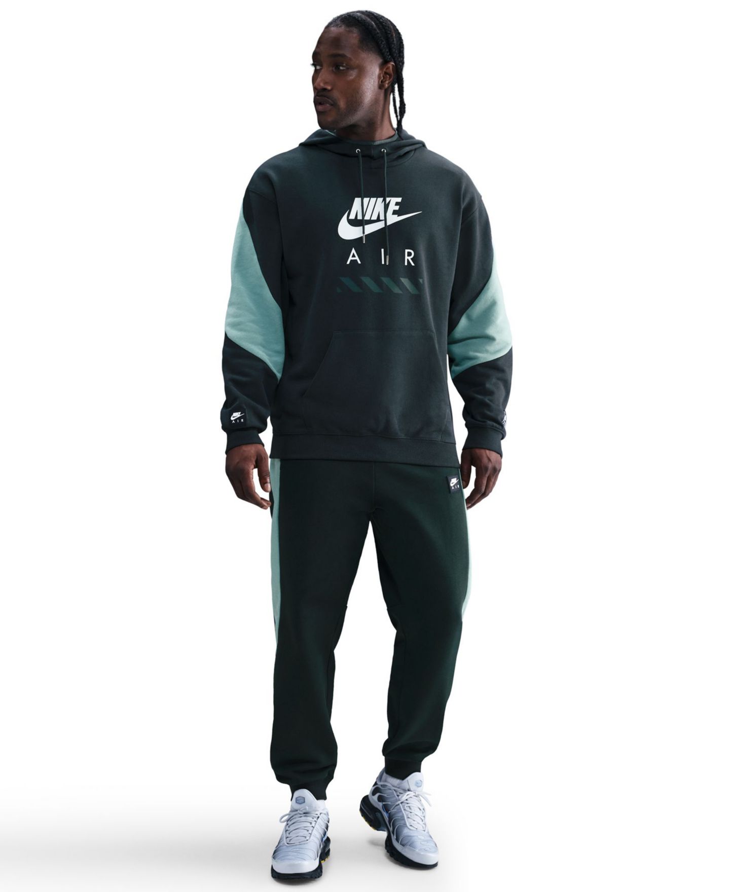 Мужские брюки Nike Air Fleece, цвет: Чёрный — фото 2