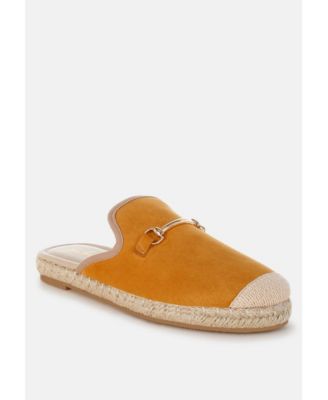 Womens Nazaya Horsebit Detail Espadrilles Mules