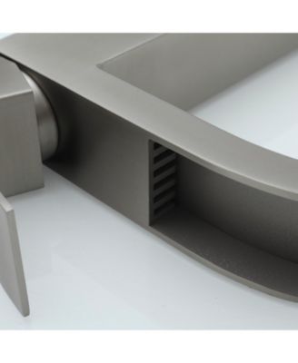 Waterfall Single Hole Single Handle Bathroom Vessel Sink Faucet With Drain Assembly in Brushed Nickel