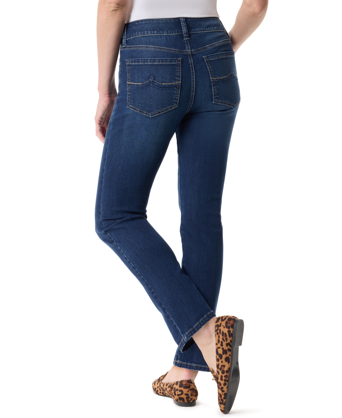 Gloria Vanderbilt Women's Shape Effect Straight Leg Jeans In Blue