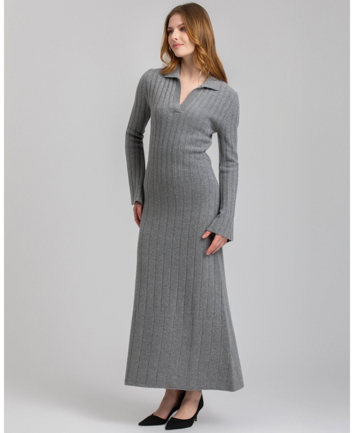 Pietro Brunelli Milano Women's Ribbed Beatrice Maxi Dress