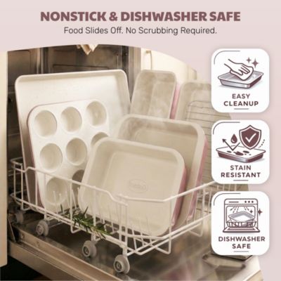 6-Piece Nonstick Stackable Nesting Bakeware Set