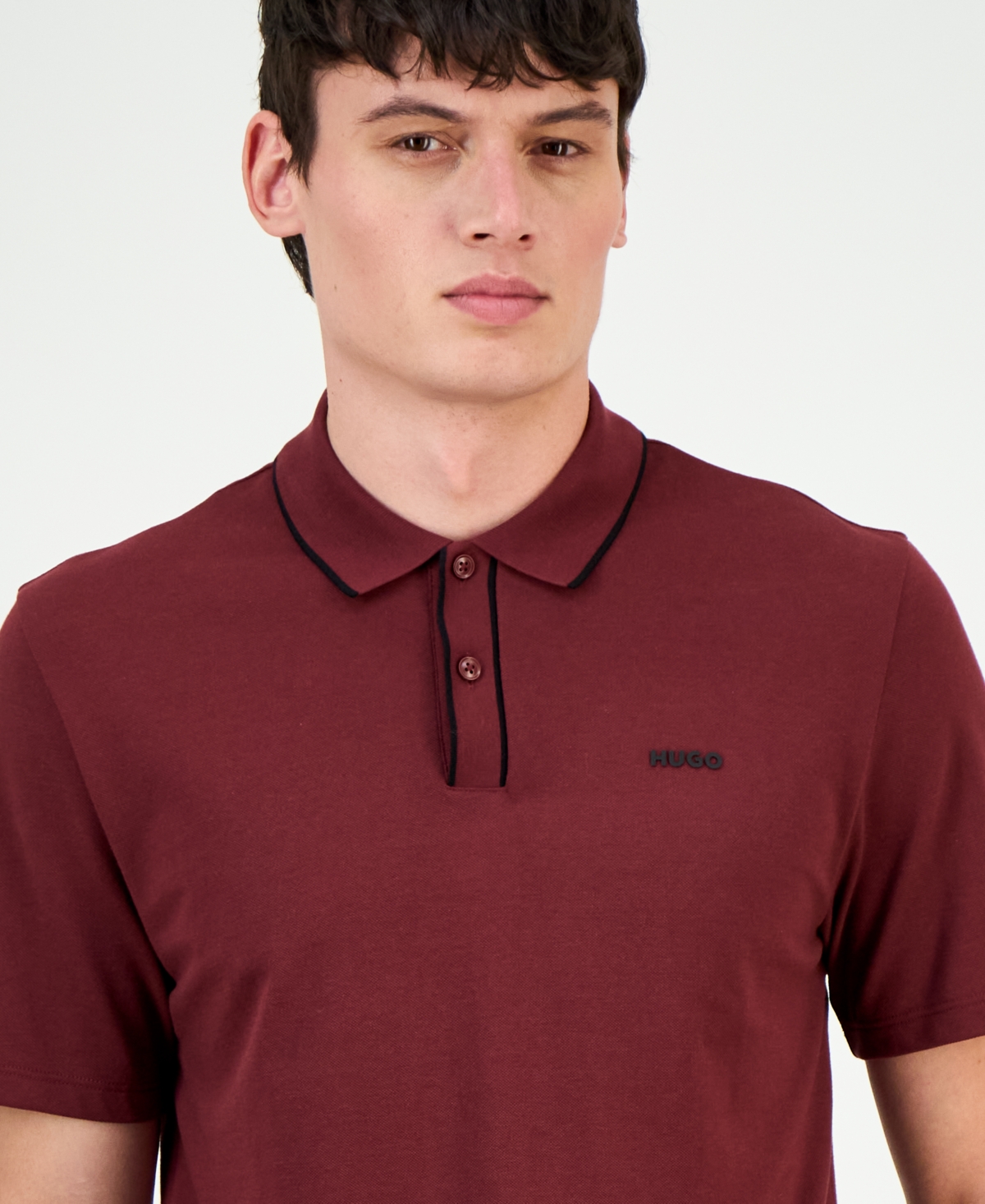 Hugo Boss Men's Dalombi Short-Sleeve Button-Placket Polo Shirt